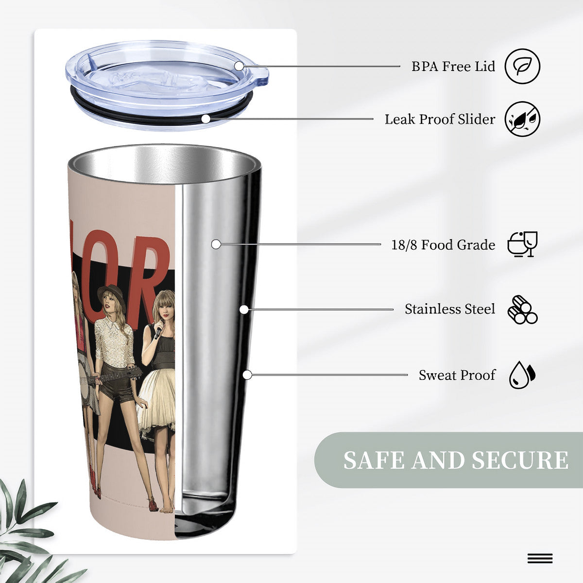 Red Era 20oz Stainless Steel Cup