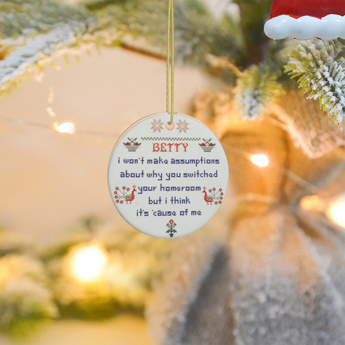 Festive Folklore Betty | Ceramic Christmas Tree Ornament