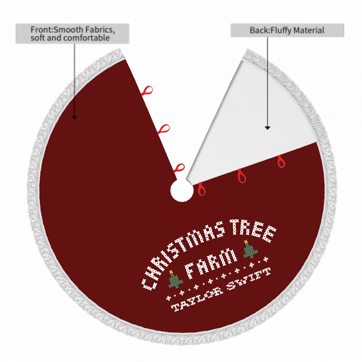 Christmas Tree Farm | Fringed Heavyweight Tree Skirt