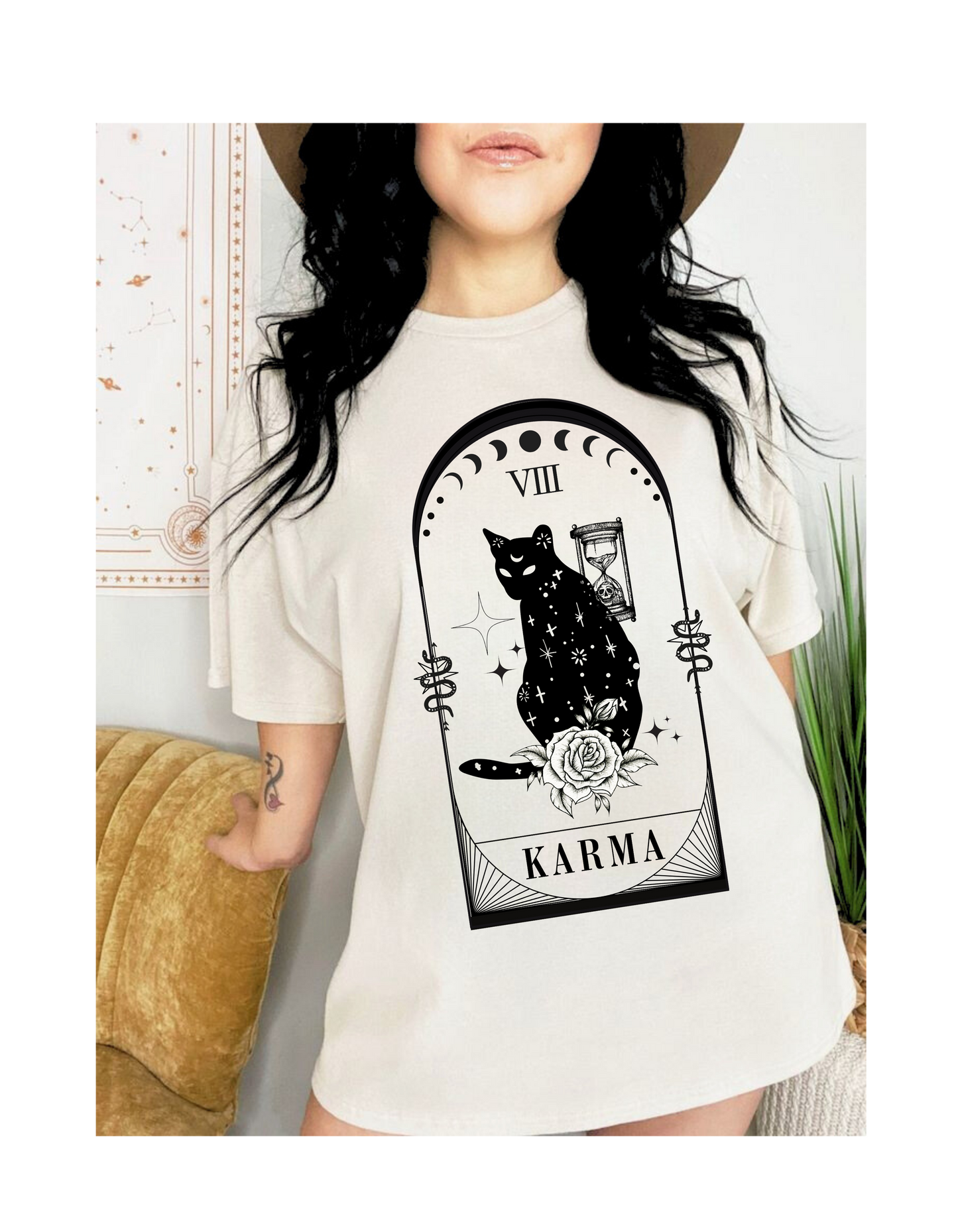 Karma Cat Tarot T-shirt