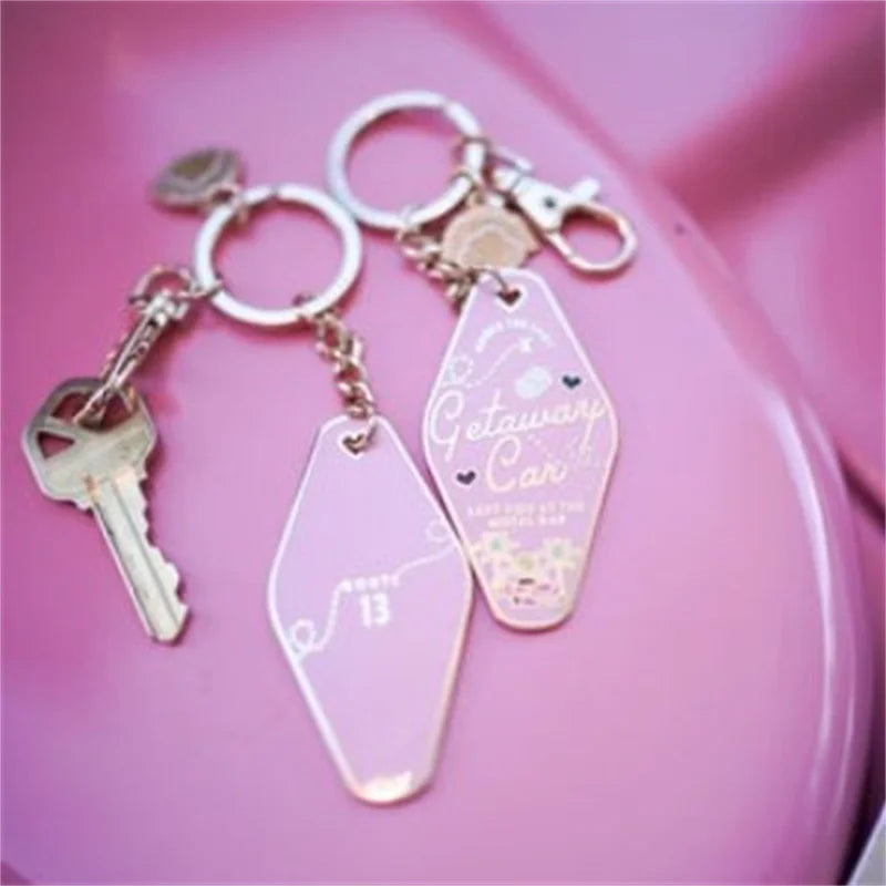 Getaway Car Metal Keychain