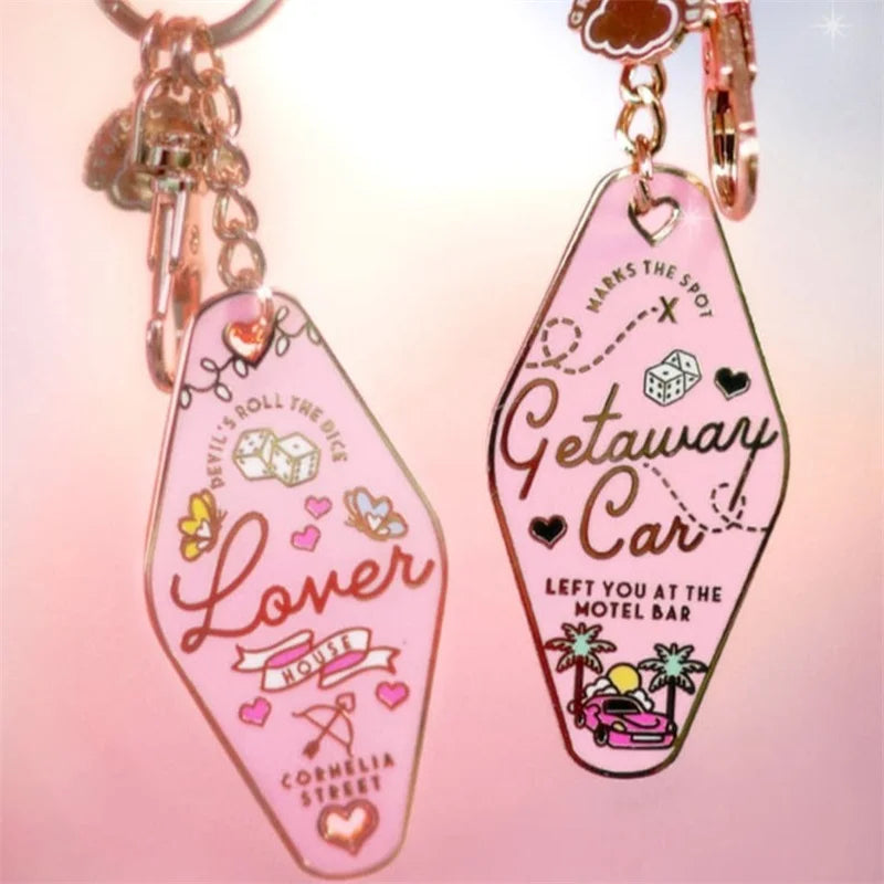 Getaway Car Metal Keychain