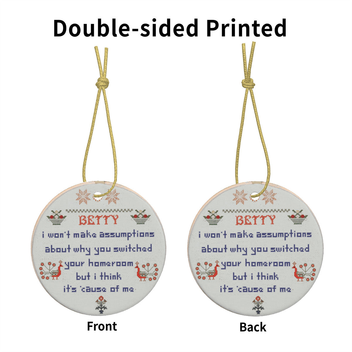 Festive Folklore Betty | Ceramic Christmas Tree Ornament