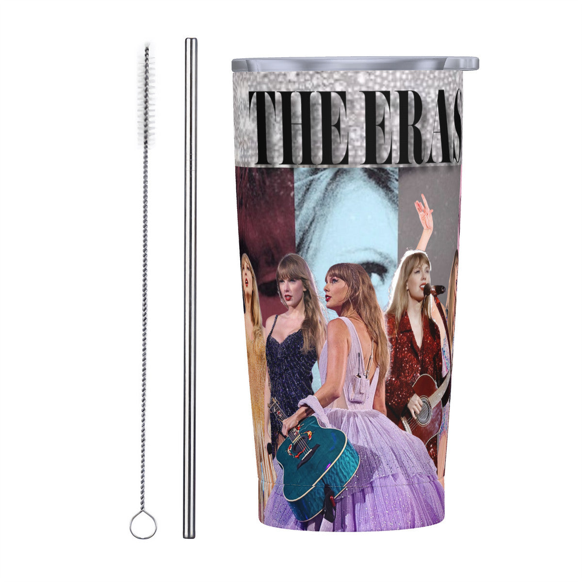 The Eras Tour 20oz Stainless Steel Straw Lid Cup