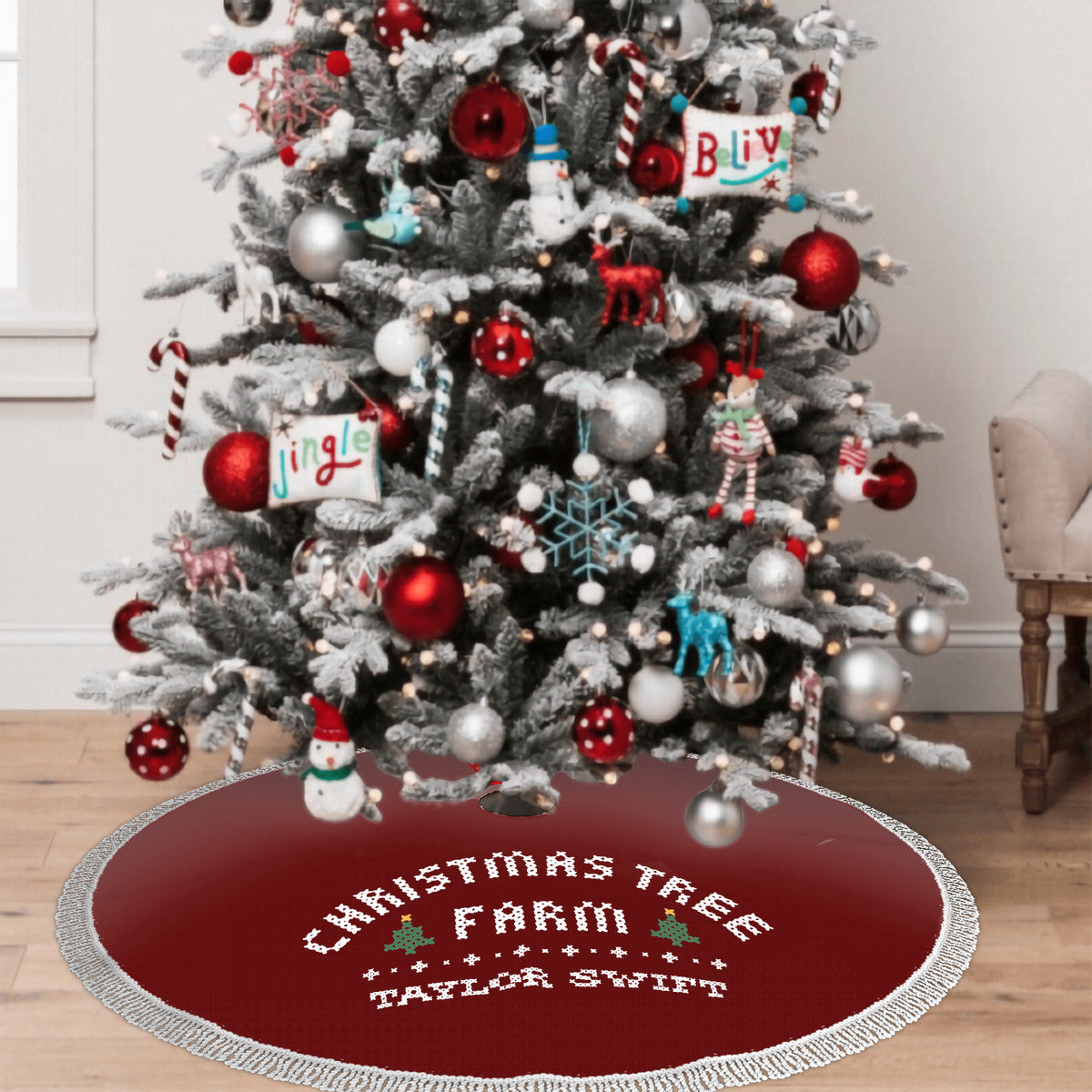 Christmas Tree Farm | Fringed Heavyweight Tree Skirt