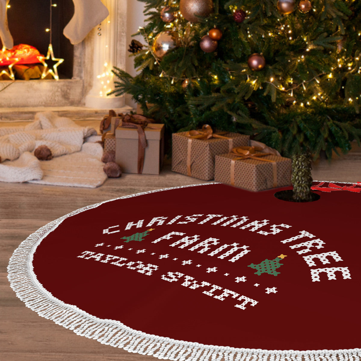 Christmas Tree Farm | Fringed Heavyweight Tree Skirt