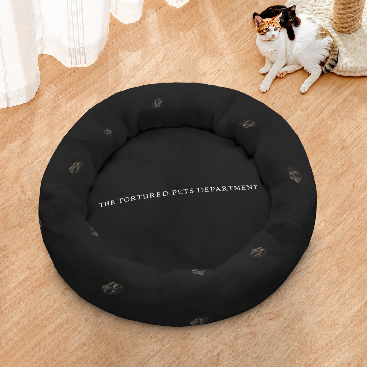 Tortured Pets Round Pet Bed (23X23in)