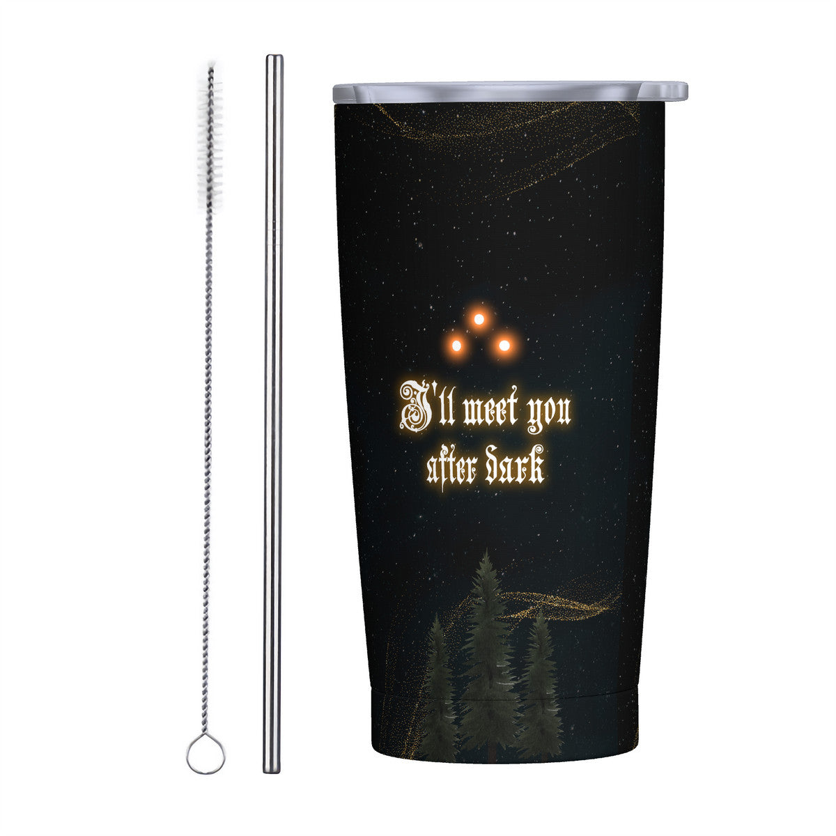 Willow After Dark 20oz Stainless Steel Straw Lid Cup