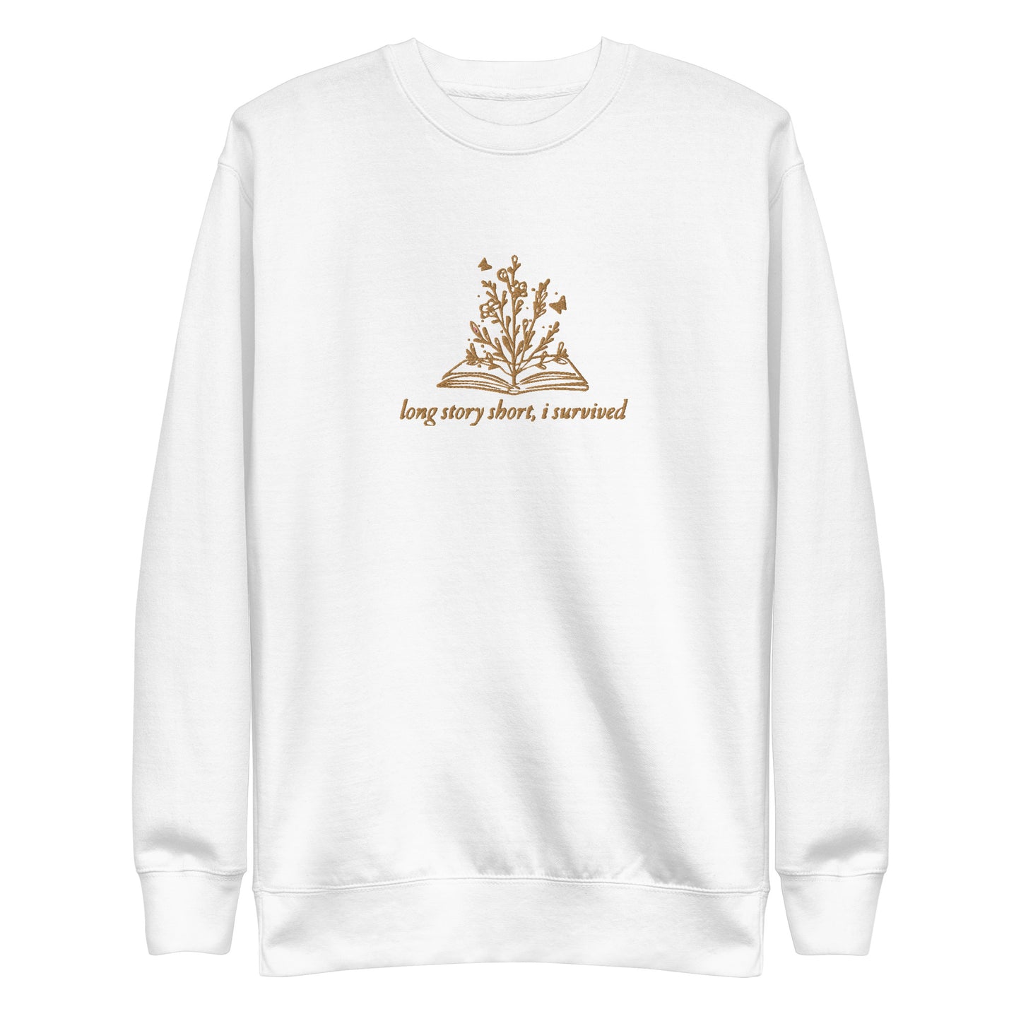 Adult | Embroidered Long Story Short Sweatshirt