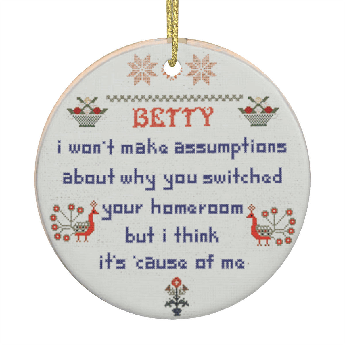 Festive Folklore Betty | Ceramic Christmas Tree Ornament